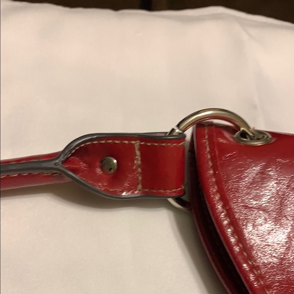 Rosetti Red Leather Shoulder Bag - Picture 8 of 16